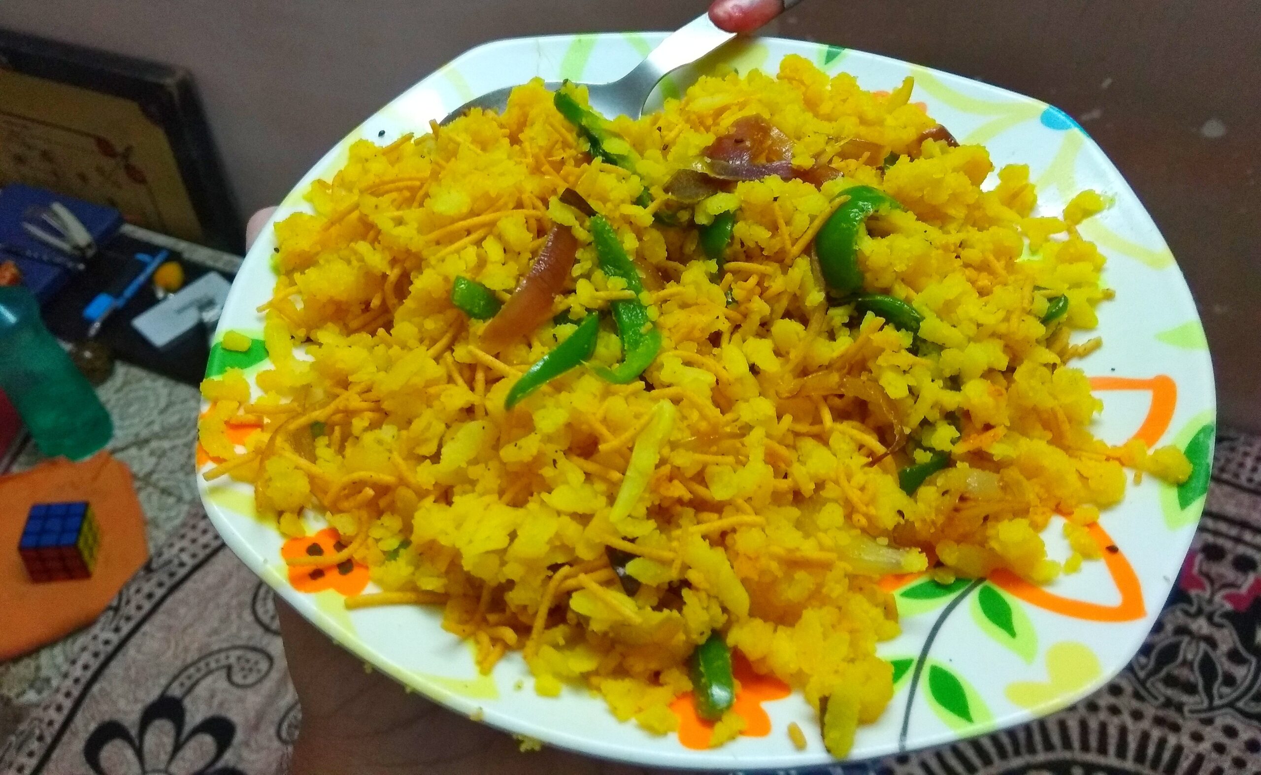 “Authentic Indori Poha with Bataka | 15-Min Crunchy, Tangy & Fluffy Breakfast Recipe”