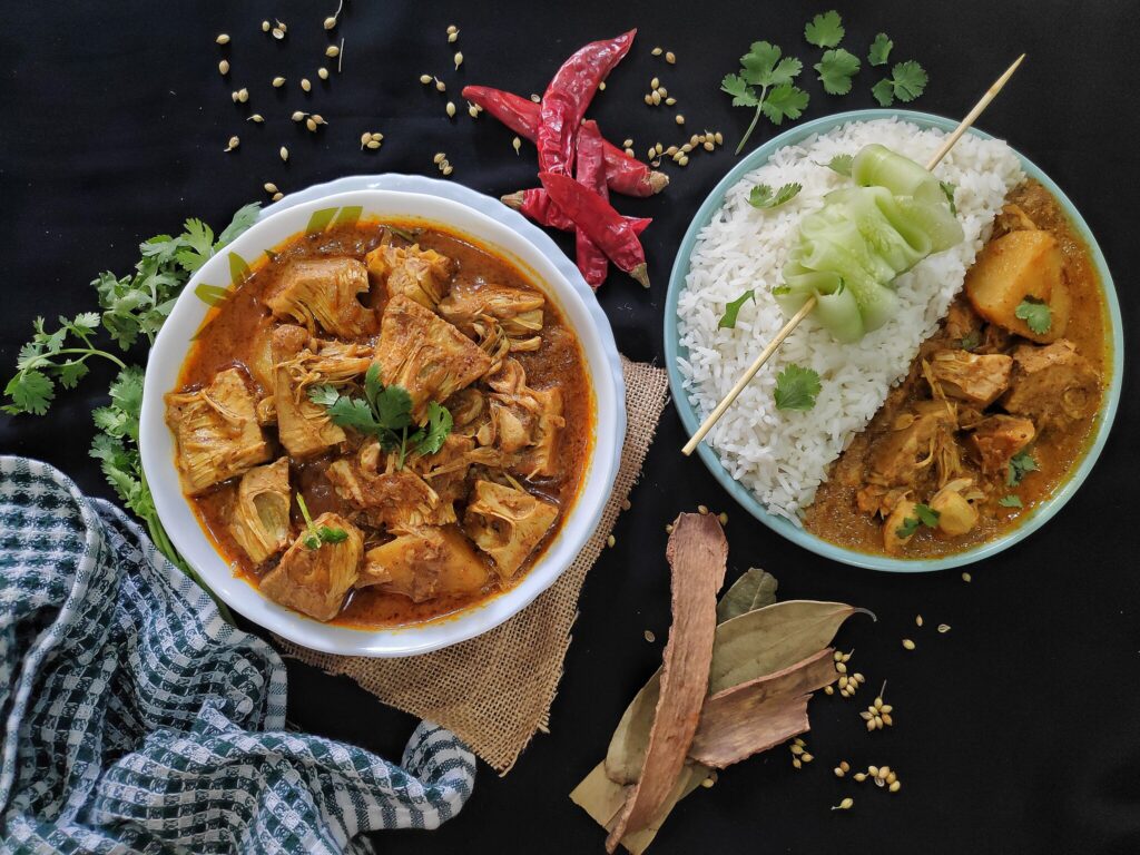 Jackfruit jackfruit vegan recipes plant-based jackfruit curry vegan jackfruit biryani jackfruit Indian recipe jackfruit cooking tips vegan meat alternatives